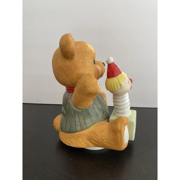 Vintage Christmas TEDDY BEAR and JACK IN BOX MUSIC BOX--TOYLAND - Picture 4 of 7